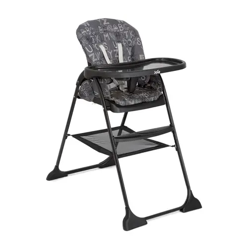 Scaun de masa Joie  Mimzy Snacker ABC Charcoal, 6 luni +, pliabil, Gri