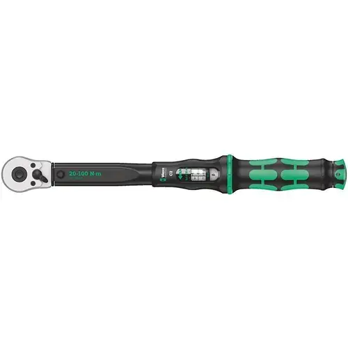 Cheie dinamometrica cu maner reversibil, 405mm, 1/2inch, 20 - 100 Nm, Wera Click-Torque C2