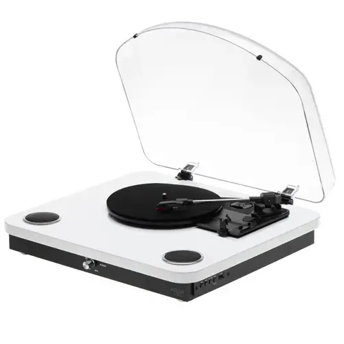 Pick-up Adler AD1914w, 3 viteze, 7, 10, 12 inch, RCA, Difuzoare stereo 2x0.8 W, Bluetooth 5.4, Salvare pe stick (Alb)