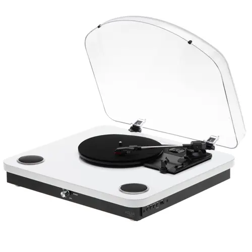 Pick-up Adler AD1914w, 3 viteze, 7, 10, 12 inch, RCA, Difuzoare stereo 2x0.8 W, Bluetooth 5.4, Salvare pe stick (Alb)