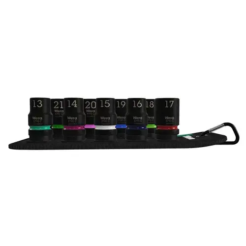 Set tubulare, hexagonal, 1/2 inch, 9 bucati, Wera Belt C Impaktor