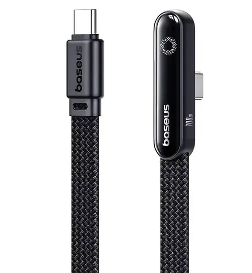 Cablu Date si Incarcare USB-C - USB-C Baseus MVP 3 P10382500121-00, 100W, 1m, Negru