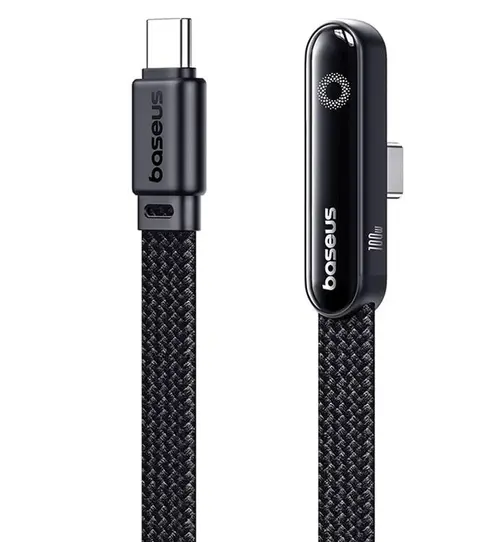 Cablu Date si Incarcare USB-C - USB-C Baseus MVP 3 P10382500121-00, 100W, 1m, Negru