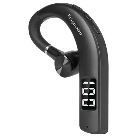 Casca Mono Bluetooth KRUGER&MATZ Traveler K17 KM0604, Bluetooth, Apelare vocala, Control muzica (Negru)