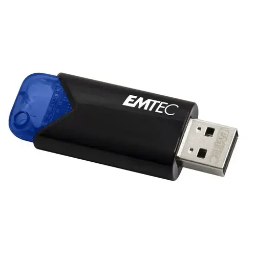 Stick USB Emtec B110 Click Easy, 32GB, USB 3.2 (Albastru/Negru)