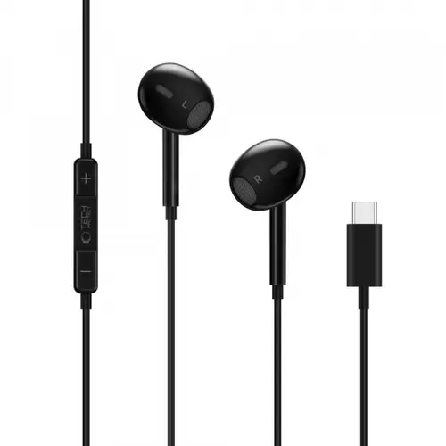 Casti Stereo Tech-Protect Ultraboost Core G2, USB-C, Negru