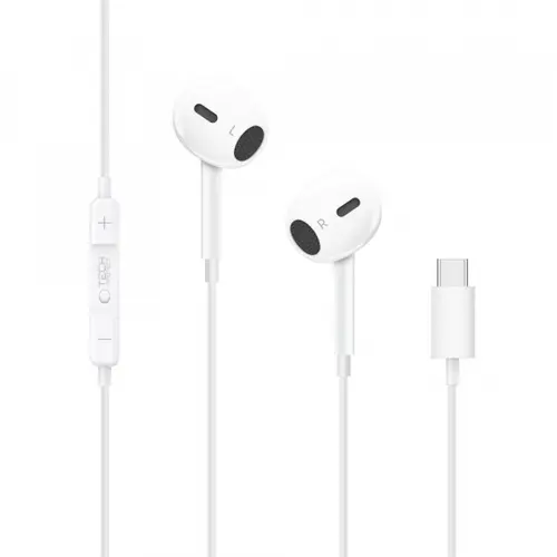 Casti Stereo Tech-Protect Ultraboost Core G2, USB-C, Alb