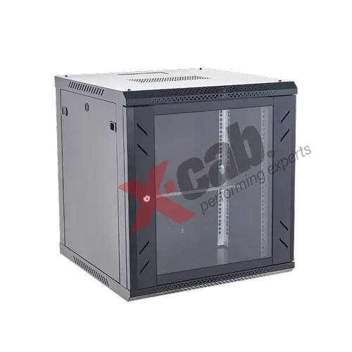 Cabinet metalic de perete 19inch, tip rack wallmount, 12U 600x450 mm, Xcab S Negru