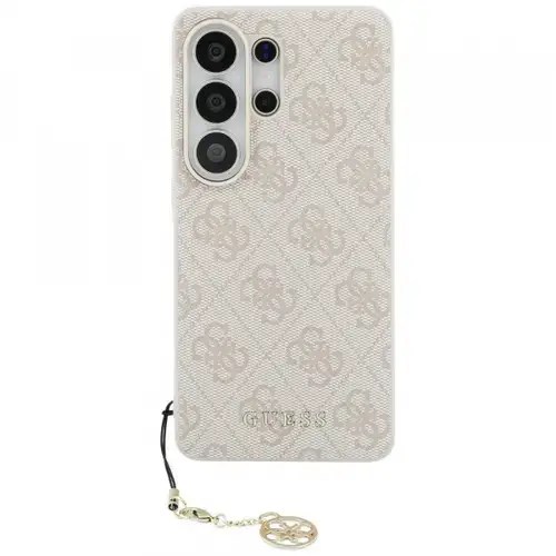 Husa pentru Samsung Galaxy S26 Ultra S948, Guess, 4G Classic Logo Charm (Roz/Alb)