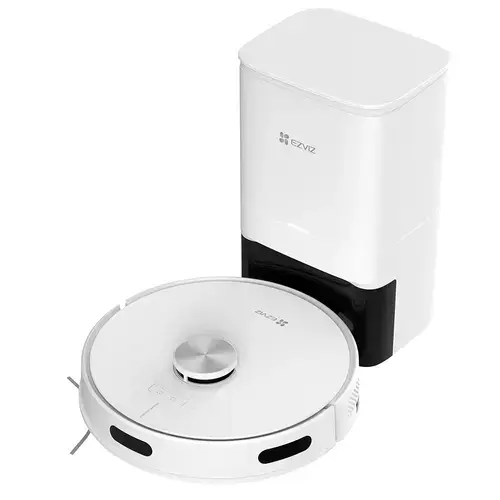 Aspirator robot EZVIZ RE4 PLUS, 45 W, Autonomie 240 minute, 4000 Pa, Wi-Fi, Rezervor apa 0.3 l, Recipient praf 0.35 l, Navigare LDS, LiDAR, Functie Mapare (Alb)