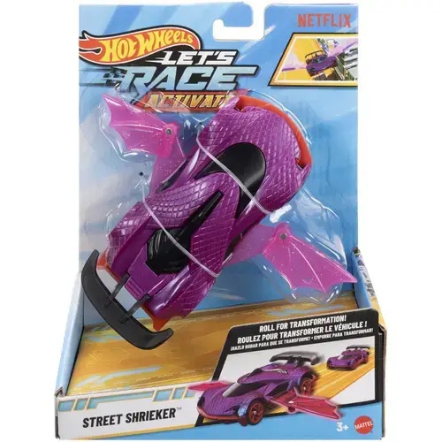 Masinuta Hot Wheels - Let's Race Activate, Street Shrieker, scara 1:32