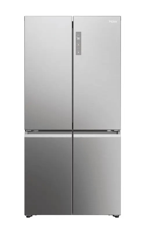 Side By Side Haier Cube 90 Seria 7 HCR79F19ENMM, 646 l, No Frost, Clasa E, Afisaj Touchscreen, hOn, Alarma usa deschisa, 4 usi, Super Racire, H 190.5 cm (Inox)