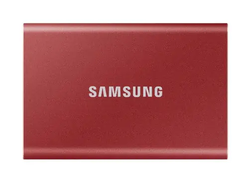 SSD Extern Samsung T7, 500GB, USB type-C 3.2 (Rosu)