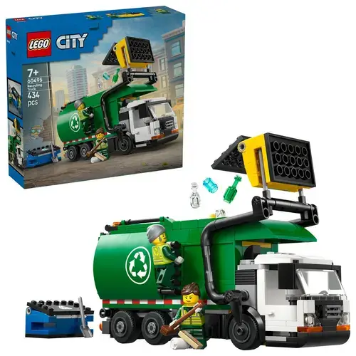 LEGO® City 60495 Camion de reciclare, 434 de piese