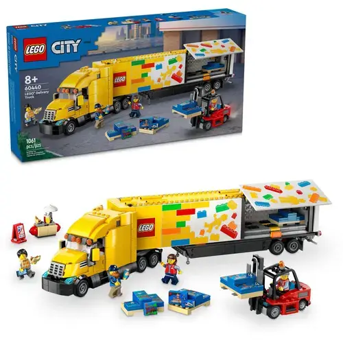 LEGO® City - Camion de livrare galben 60440, 1061 piese