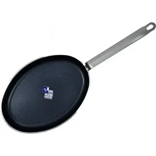 Tigaie de peste Yato, Aluminiu / Teflon, 29x40 cm (Argintiu / Negru)