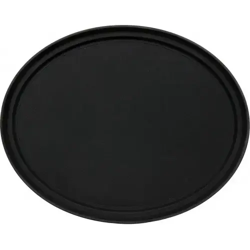 Tava pentru chelner Yato YG-02084, Rotunda, Antiderapanta, 59x49cm (Negru)