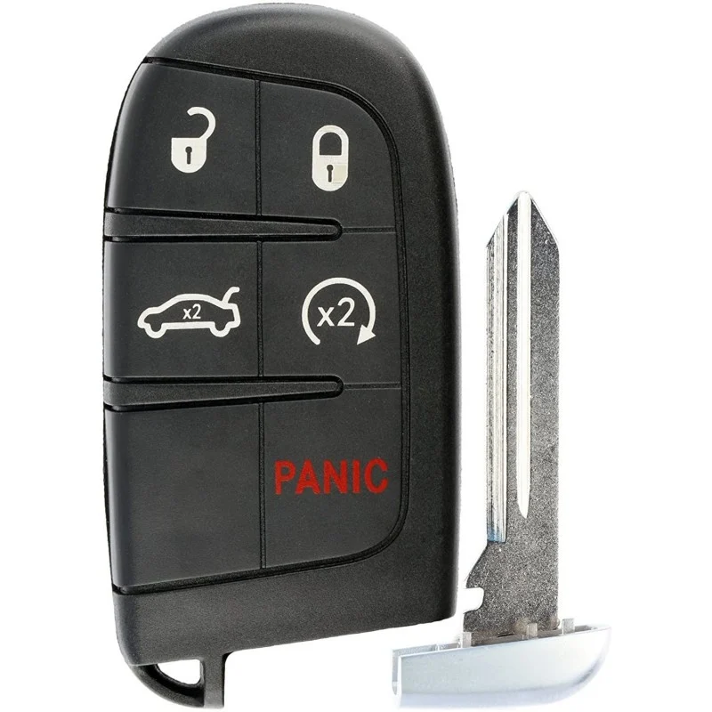 Cheie Auto Completa Techstar® compatibila cu Jeep, Chrysler , Dodge, 4+1 Butoane, 433mhz, 46 Chip, FCC:M3N40821302