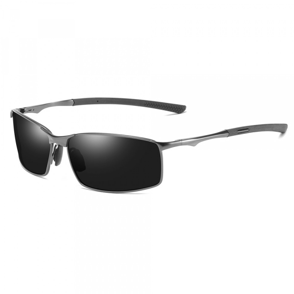Ochelari De Soare Barbati Techsuit 559, Polarizati, Protectie UV, Negri Argintii