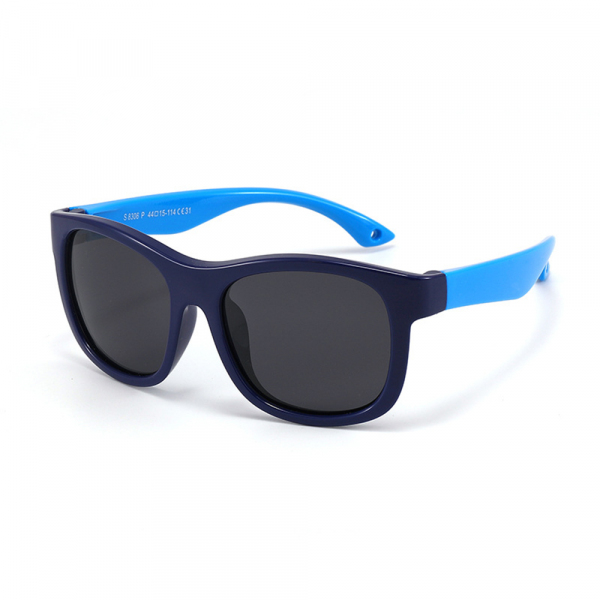 Ochelari De Soare Bebelusi Techsuit 8306-C31, Polarizati, Negri Albastri