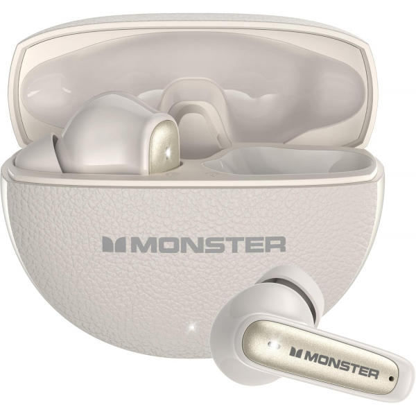 Handsfree Bluetooth Monster N-Lite 310, TWS, Crem Deschis