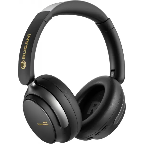 Handsfree Bluetooth Bugani Space BH01, MultiPoint, A2DP, ANC, Negru