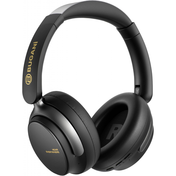 Handsfree Bluetooth Bugani Space BH01, MultiPoint, A2DP, ANC, Negru