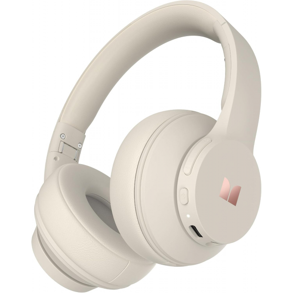 Handsfree Bluetooth Monster Mission 100, MultiPoint, A2DP, ANC, Alb