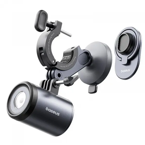 Suport Bicicleta cu Lanterna Baseus PrimeTrip 2in1, Universal, Negru C12569000121-00
