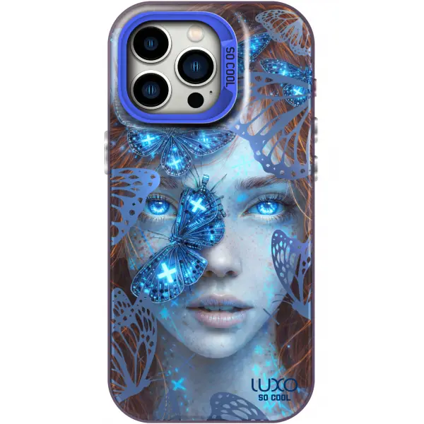 Husa pentru Apple iPhone 16 Pro, LUXO So CooL, ArcadiA Butterfly Girl, Multicolor
