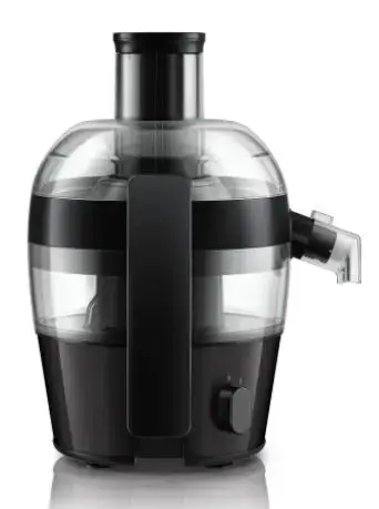 Storcator de fructe Philips Viva Collection HR1832/00, 500 W, Tehnologie Quick Clean, 1.5 L, Accesoriu anti-picurare (Negru)
