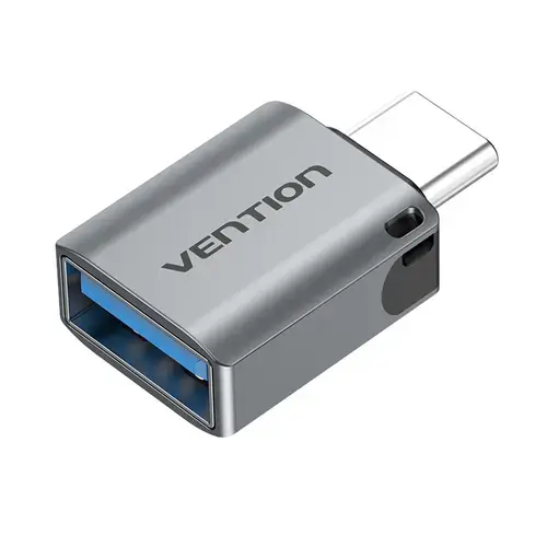 Adaptor Vention CDQH0, USB Mama to USB-C, Aluminiu, Gri