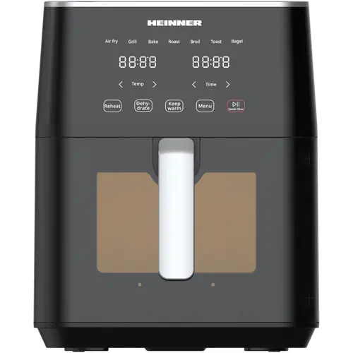 Friteuza cu aer cald Heinner cyclonefry cook HAF-M7BK1800 , 1500-1800 W, capacitate 7 l, Dislpay Touchscreen, Termostat reglabil 40-200 grade (Negru)