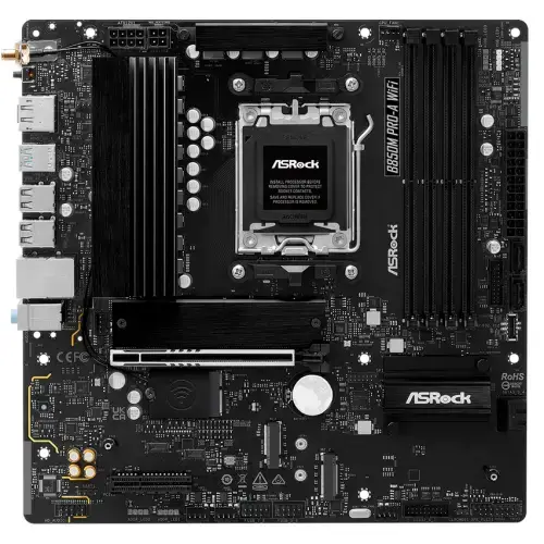 Placa de baza ASRock B850M PRO-A WiFi, AMD B850, AM5, DDR5, mATX