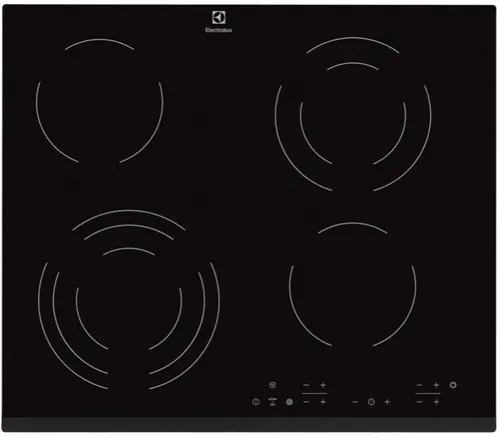 Plita incorporabila Electrolux EHF6343FOK, Vitroceramica, 4 zone gatit, Touch control (Negru)