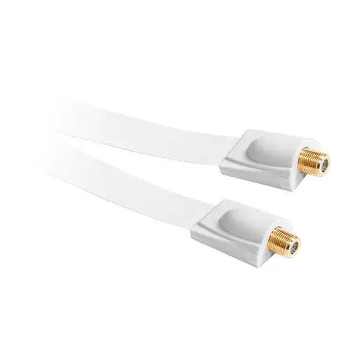 Cablu F-F, 1 m, design plat, Alb