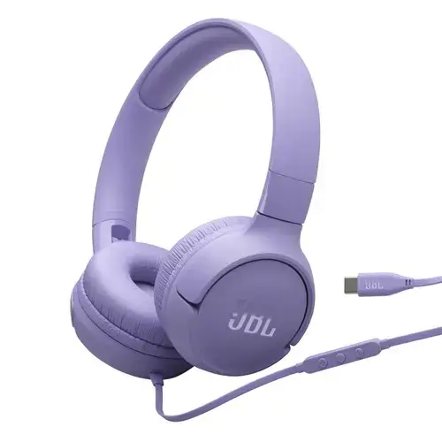 Casti On-ear, JBL Tune 520C,  Microfon, USB-C, Mov