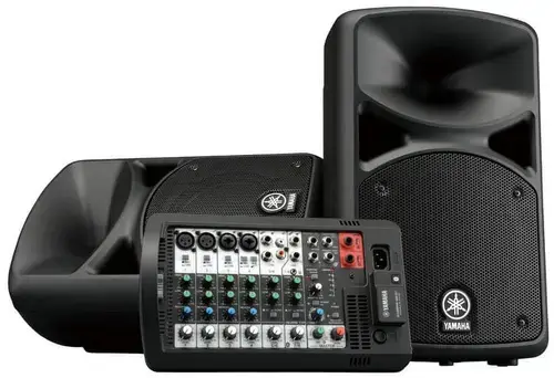 Sistem Audio Portabil Yamaha Stagepas, Mixer detasabil, Bluetooth, 2 x 200 W (Negru)
