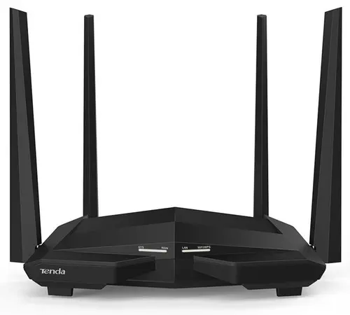 Router Wireless Tenda AC10, Gigabit, Dual Band, 1200 Mbps, 4 Antene externe (Negru)
