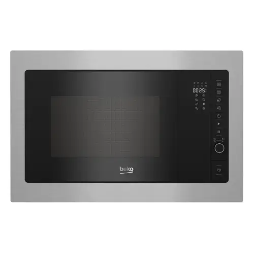 Cuptor cu microunde incorporabil Beko BMGB25332BG, Putere 900 W, Capacitate 25 l, 5 trepte de putere, Autocook, 8 programe, Grill, Dezghetare, Timer (Negru)