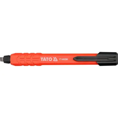 Creion mecanic Yato YT-69280, Aplicatii tehnice, Grafit, Negru/Rosu