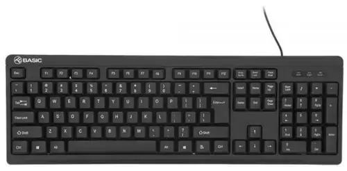 Tastatura cu fir Tellur Basic, US, USB (Negru)
