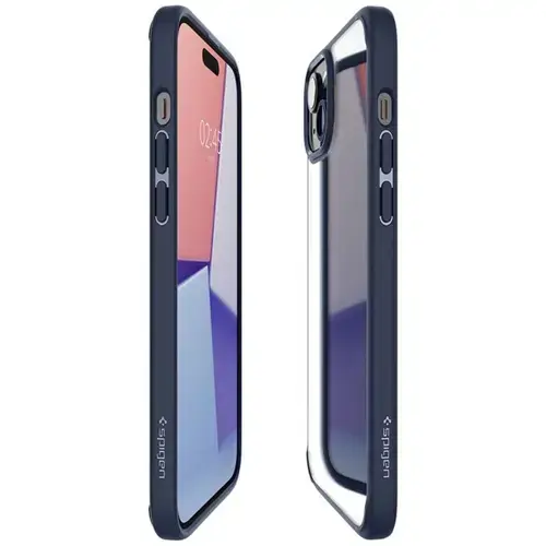 Husa Protectie Spate Spigen Ultra Hybrid ACS06659 pentru Apple iPhone 15 Plus (Albastru)