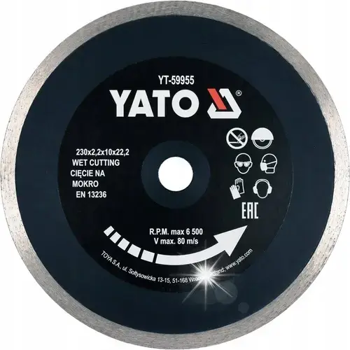 Disc Diamantat YATO YT-59955, 230mm, pentru ceramica
