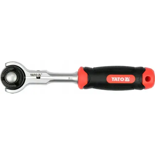 Cheie cu clichet rotativ YATO YT-07201, 3/8inch, 72 dinti, 195mm, material PP, TPR