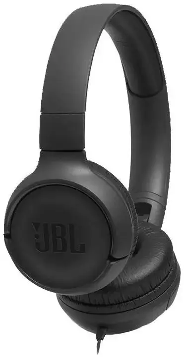 Casti Stereo JBL T500, Microfon, Pure Bass Sound (Negru)