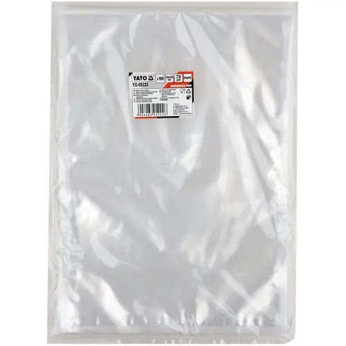 Set 100 saci de vidare, Yato, Poliamida/Polietilena, 250x350 mm, Transparent
