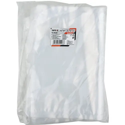Set 100 saci de vidare, Yato, Poliamida/Polietilena, 300x400 mm, Transparent