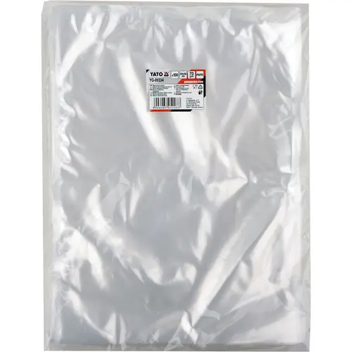 Set 100 saci de vidare, Yato, Poliamida/Polietilena, 300x400 mm, Transparent