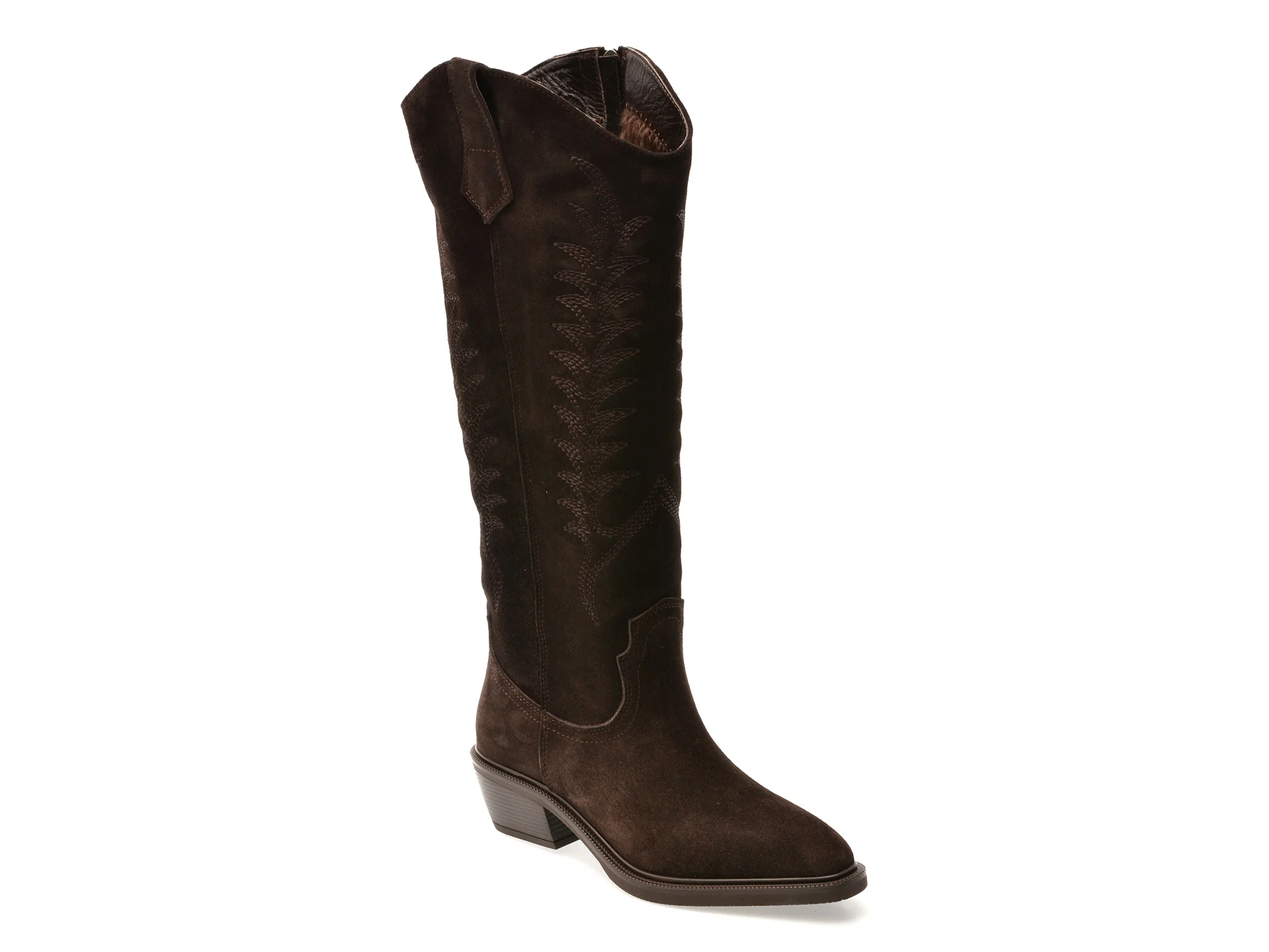 Ciocate elegante EPICA maro, 2881588, din piele intoarsa